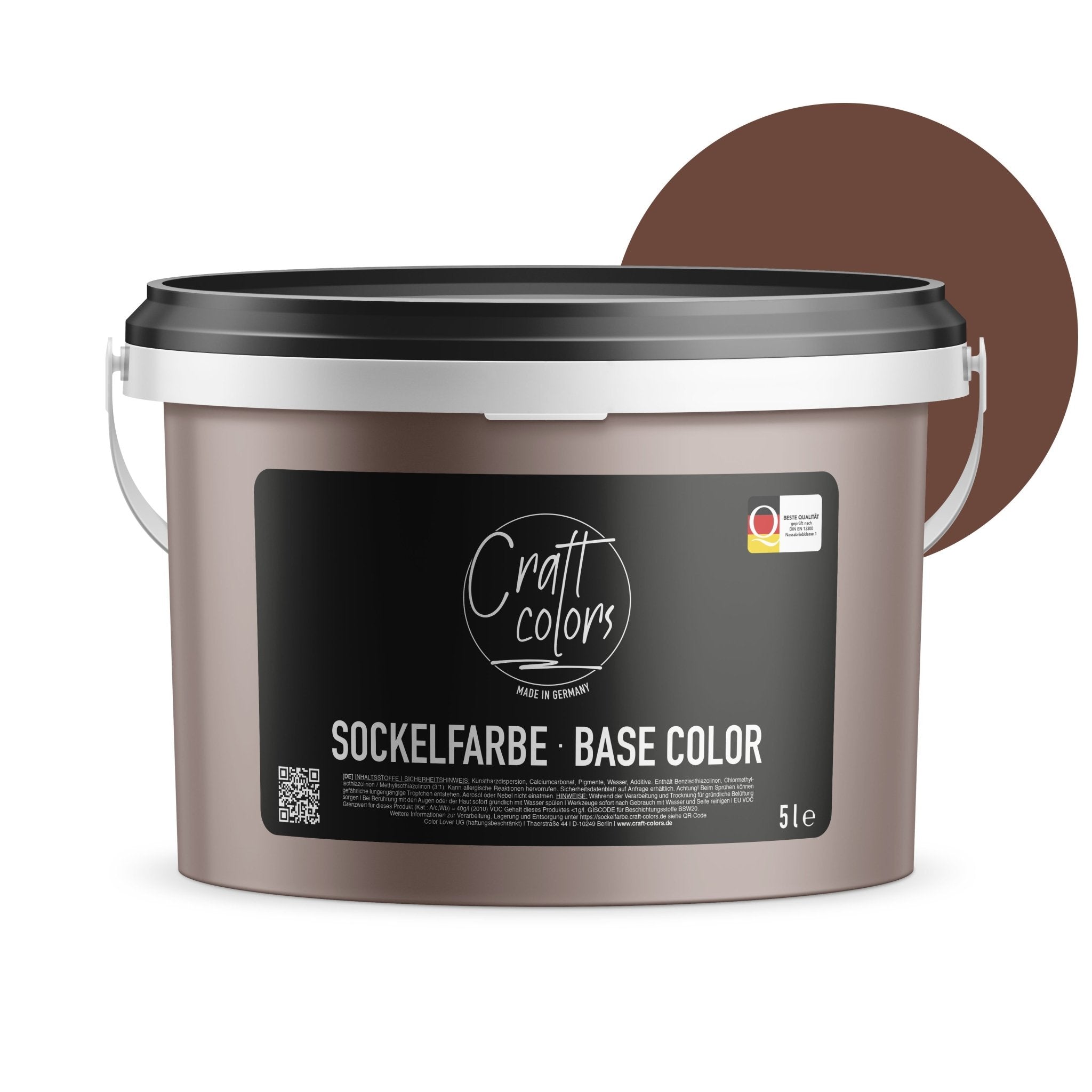 Kolor bazowy 5L | Ciemny brąz -  Craft Colors
