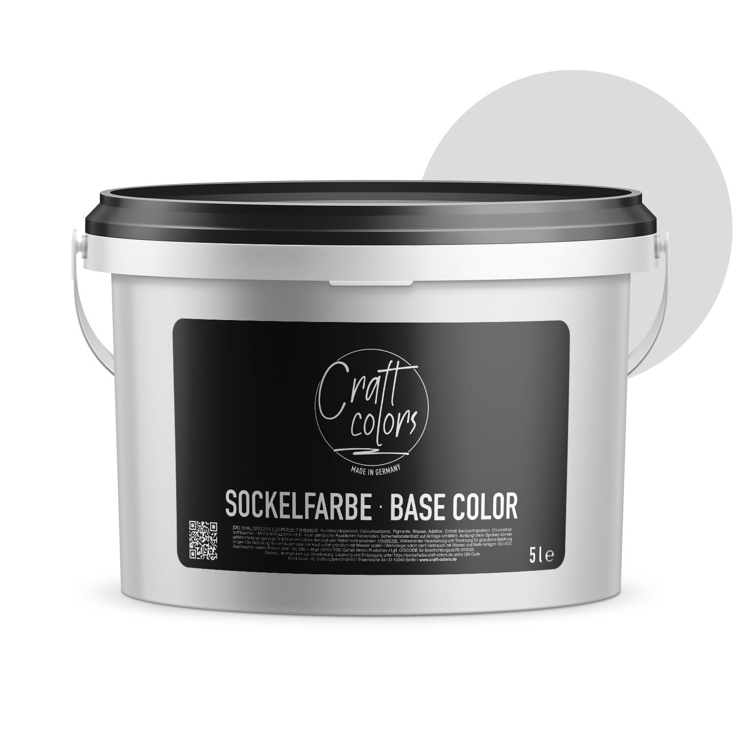 Kolor bazowy 5L | Jedwabny szary -  Craft Colors