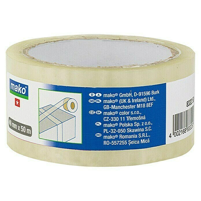 Standardowa taśma pakowa przezroczysta | 48 mm x 50 m - Craft Colors